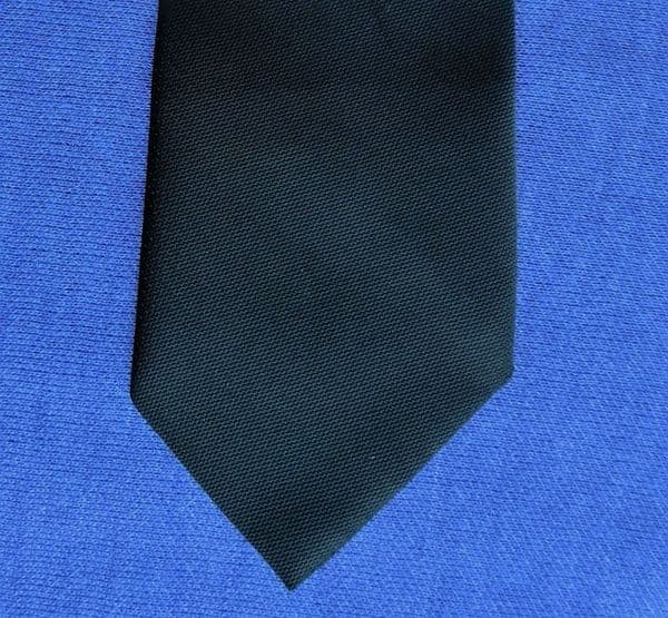 Vintage black funeral tie 1950s 1960s Classic mens wear polyester SBC